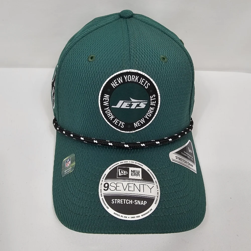 New Era New York Jets 9SEVENTY Stretch-Snap Rope Green NFL Hat NWT Football Fan